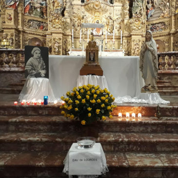Les reliques de sainte Bernadette dans les Pyrénées-Orientales